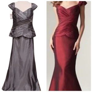 Alfred Angelo Style 7246 "Carbon" 2 Piece Taffeta Gown NEW- Sz. 14